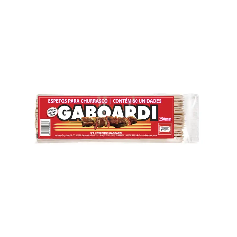 Espeto Churrasco Gaboardi C/10 Pct