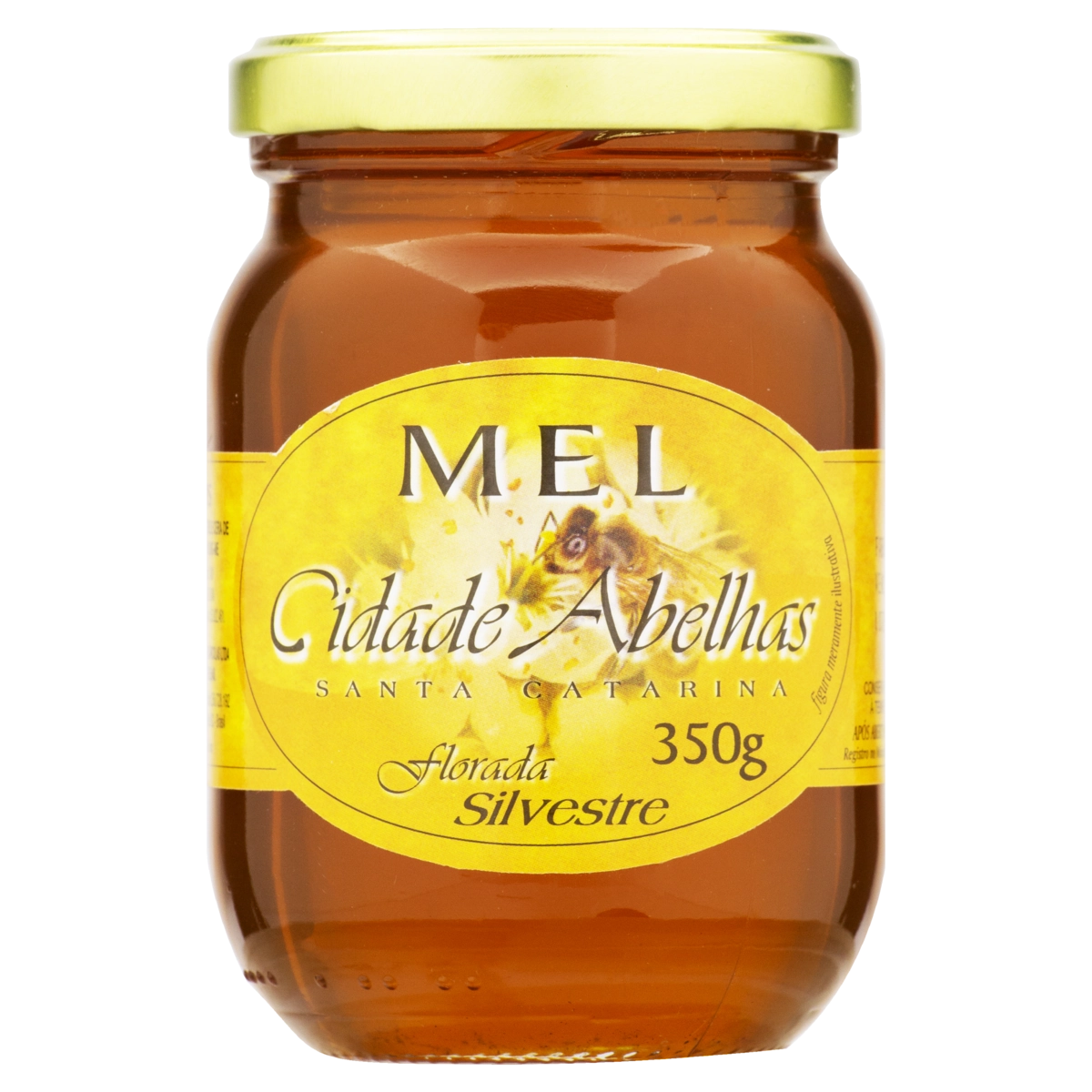 Mel Florada Silvestre Cidade Abelhas Vidro 350g