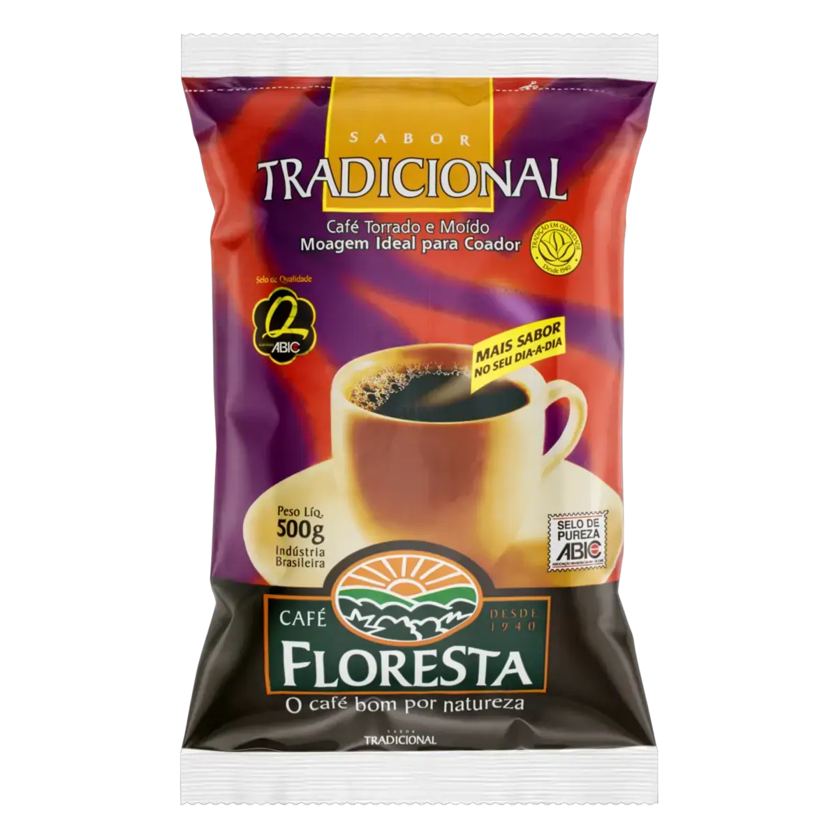 Café Torrado E Moído Tradicional Floresta Pacote 500g