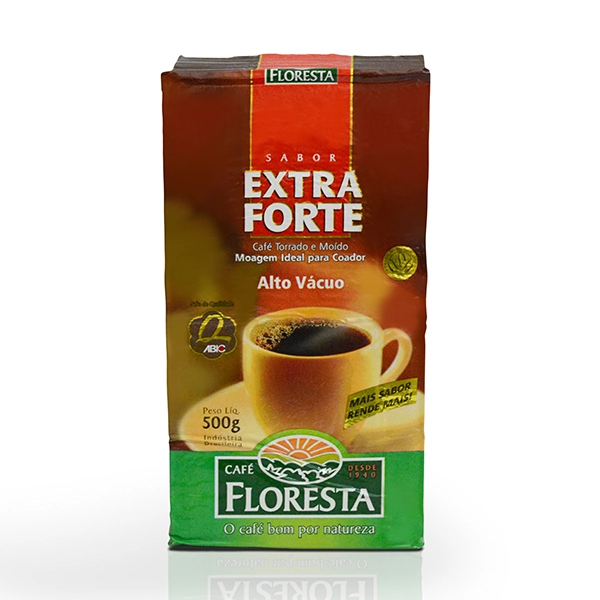 Café Torrado E Moído A Vácuo Extraforte Floresta Pacote 500g