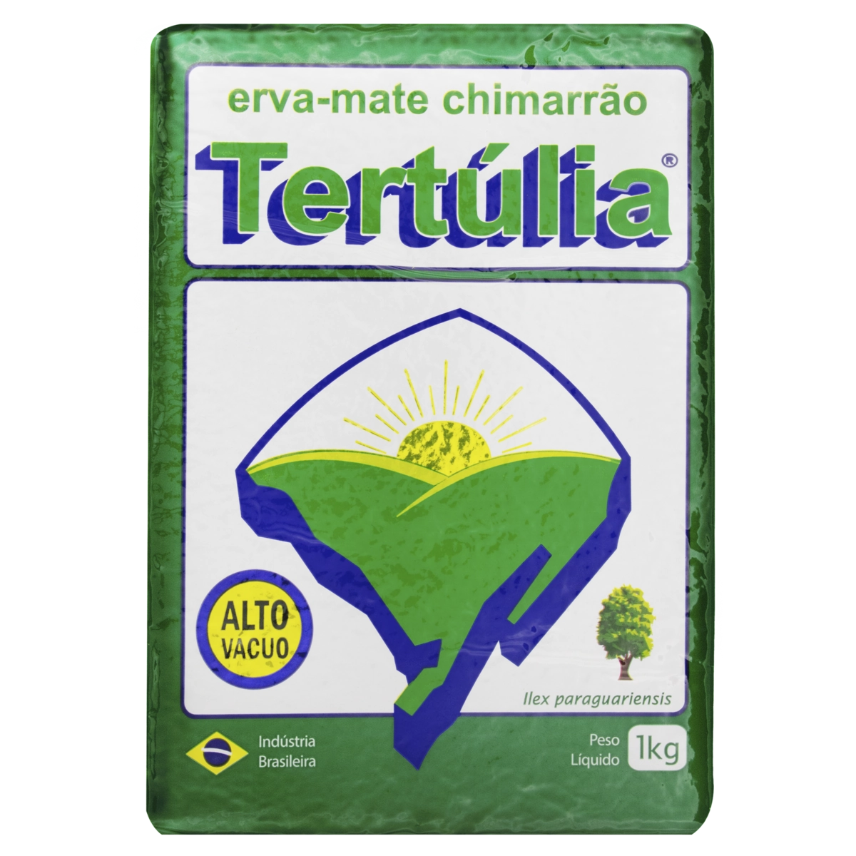 Erva Mate Chimarrão Alto Vácuo Tertúlia Pacote 1kg