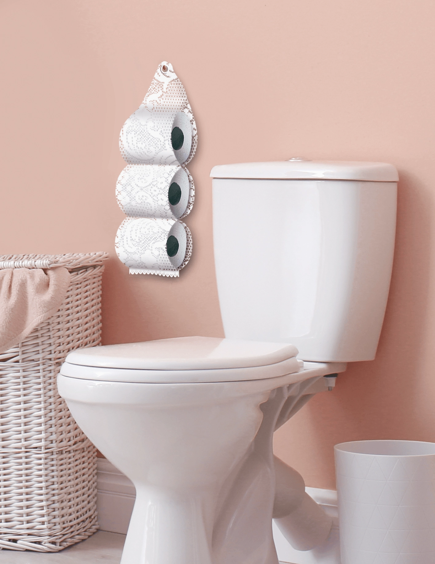 Porta Papel Hig Plast Leo C/ Renda