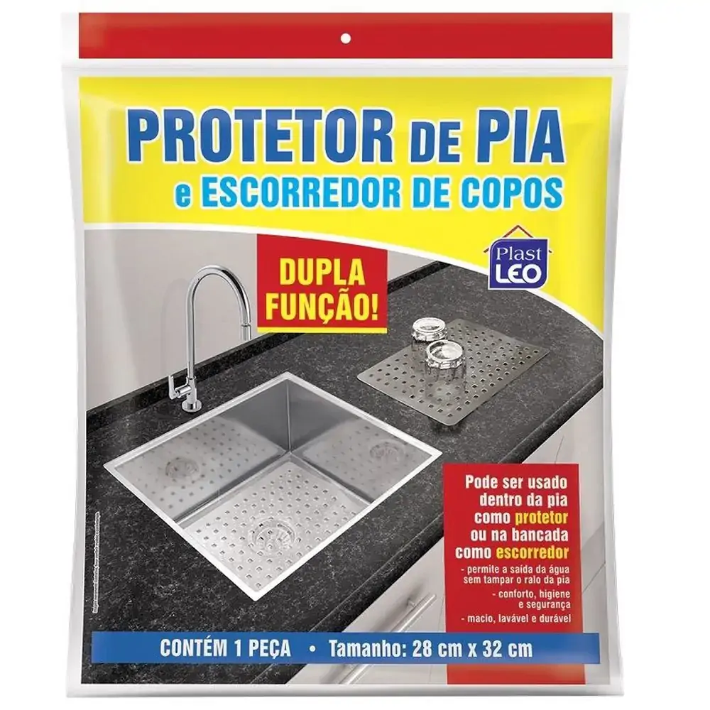 Protetor De Pia Plast Leo Retangular Un