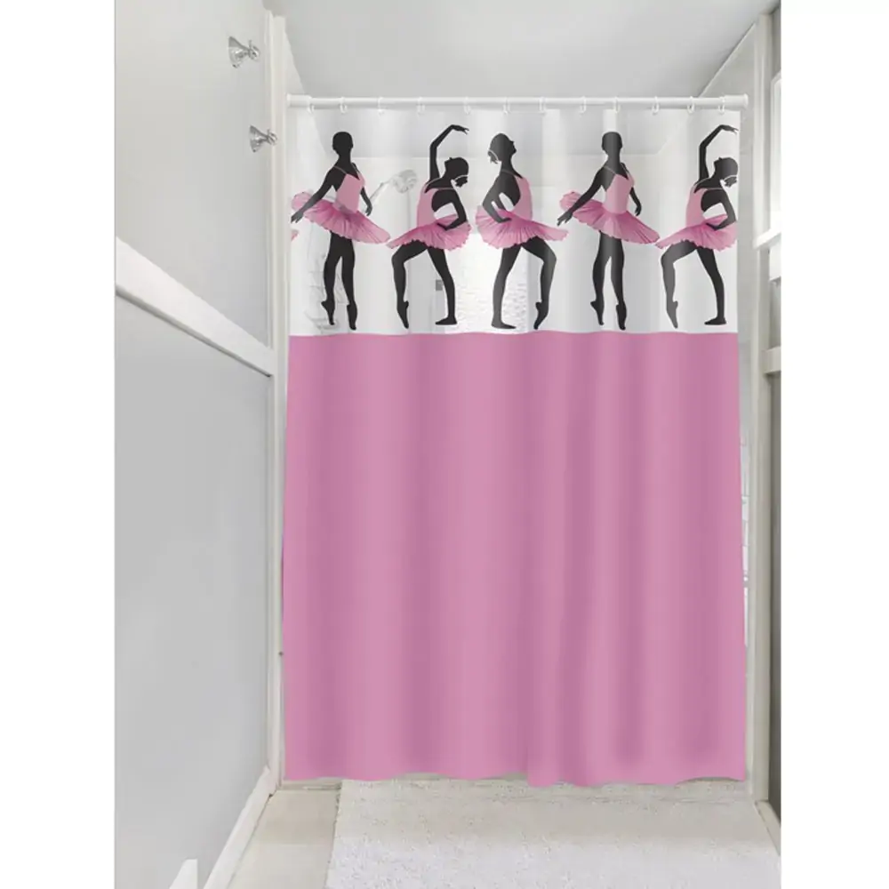 Cortina Box Plast Leo Vinil Estampado Bailarinas