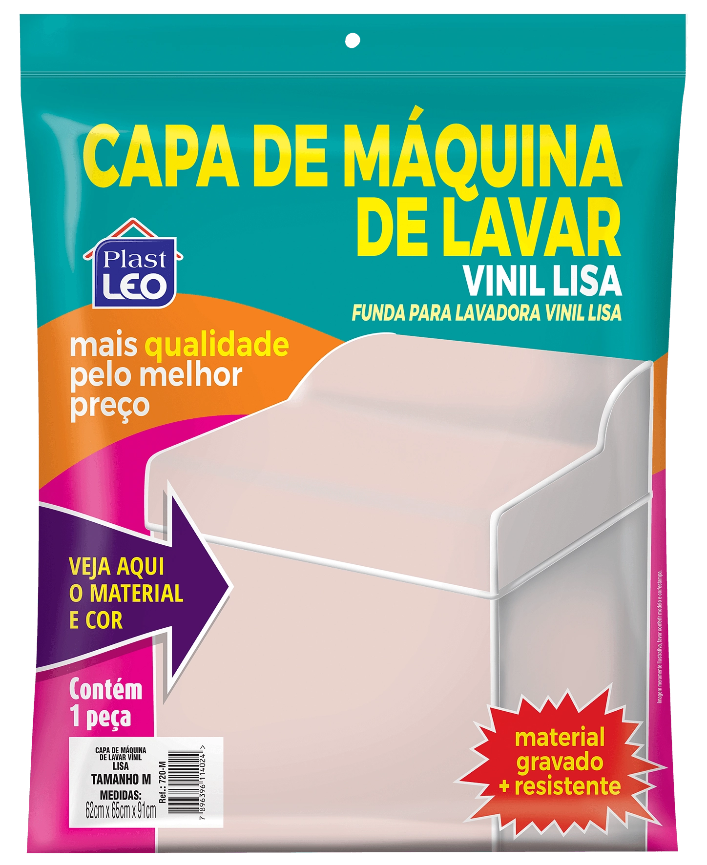 Capa Maquina Vinil Lisa Tam Gg 720 Gg Plast Leo
