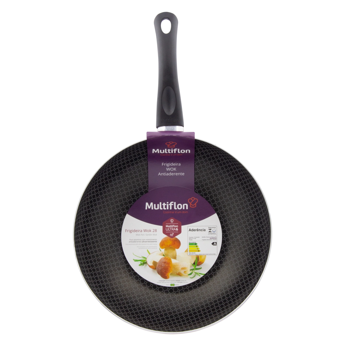 Frigideira Vermelha Antiaderente Wok Multiflon Páprika