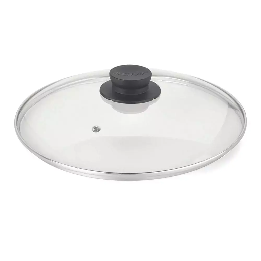 Tampa de Vidro 24cm Multiflon Pomel Preto