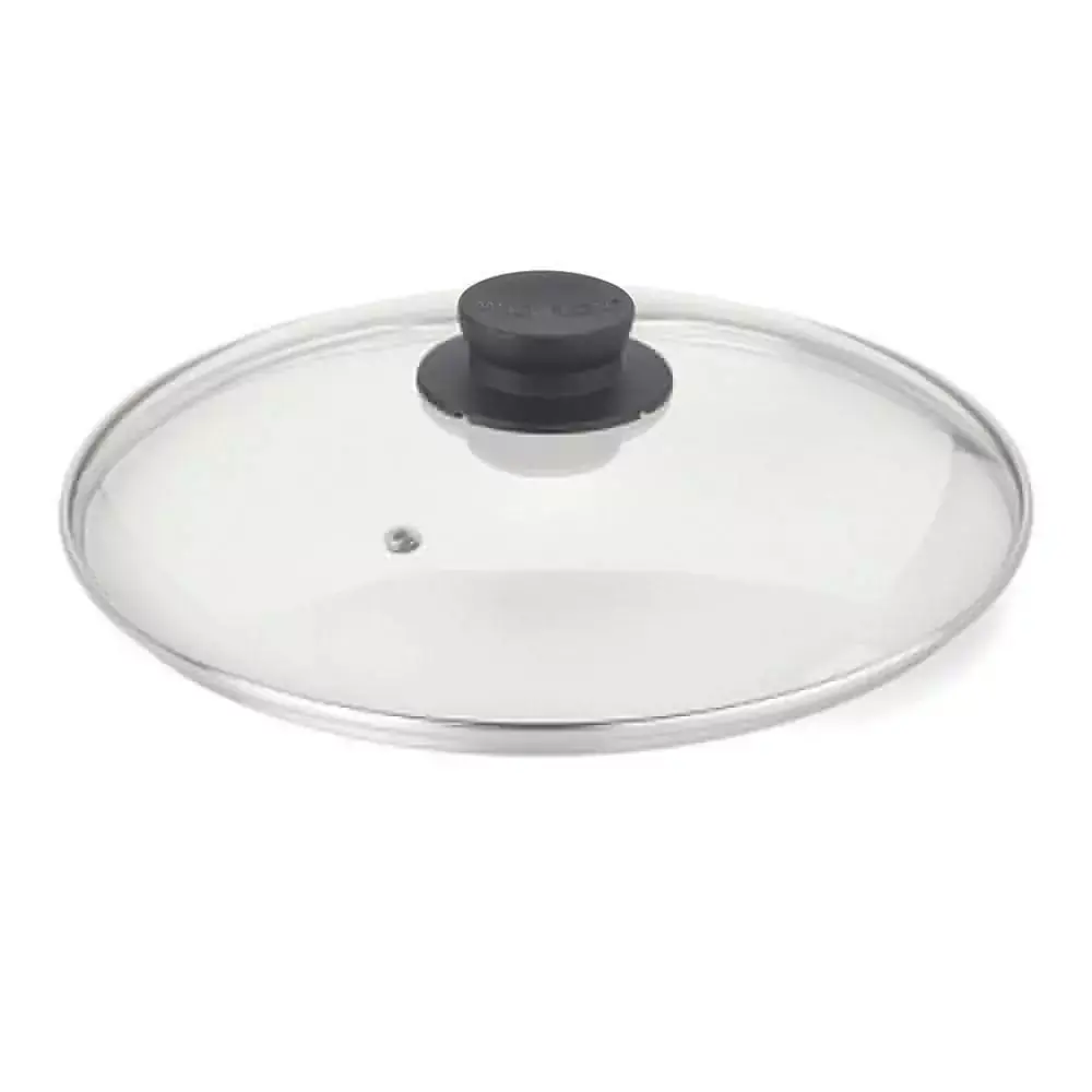 Tampa de Vidro 26cm Multiflon Pomel Preto