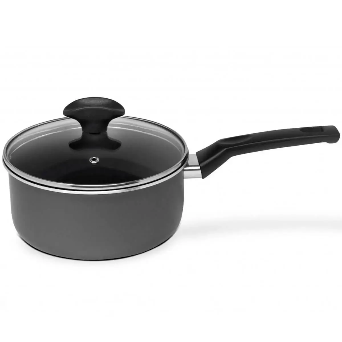 Panela Ultra 6 Antiaderente 2 Litros Com Tampa De Vidro Cabo Baquelite Linha Indução Multiflon