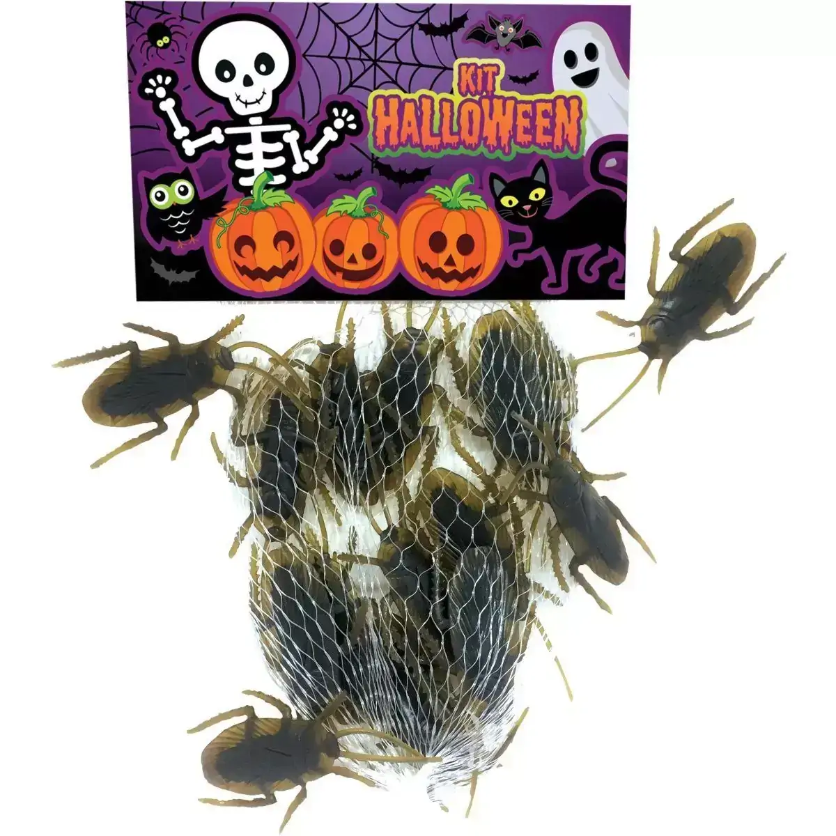 Baratas Kit 12 und - Insetos Bichos Plástico Susto