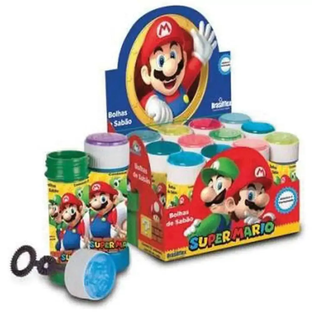 Bolha De Sabao 60ml Mario Bros Un Plastoy
