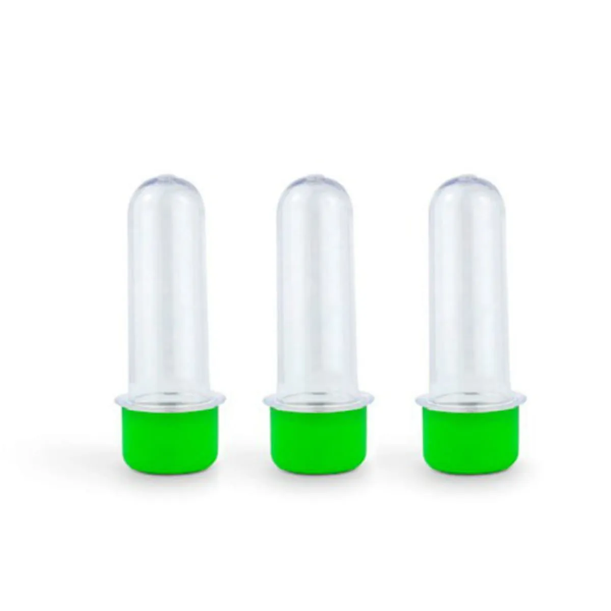 Tubete 8 Cm C/ Tampa Verde Claro 10un