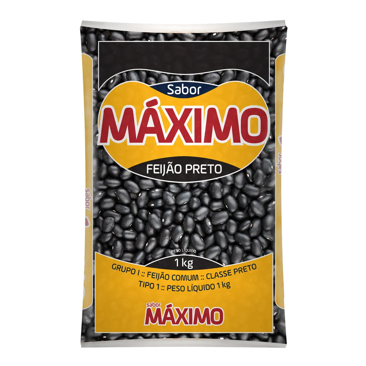 Feijão Preto Tipo 1 Super Máximo 1 Kg