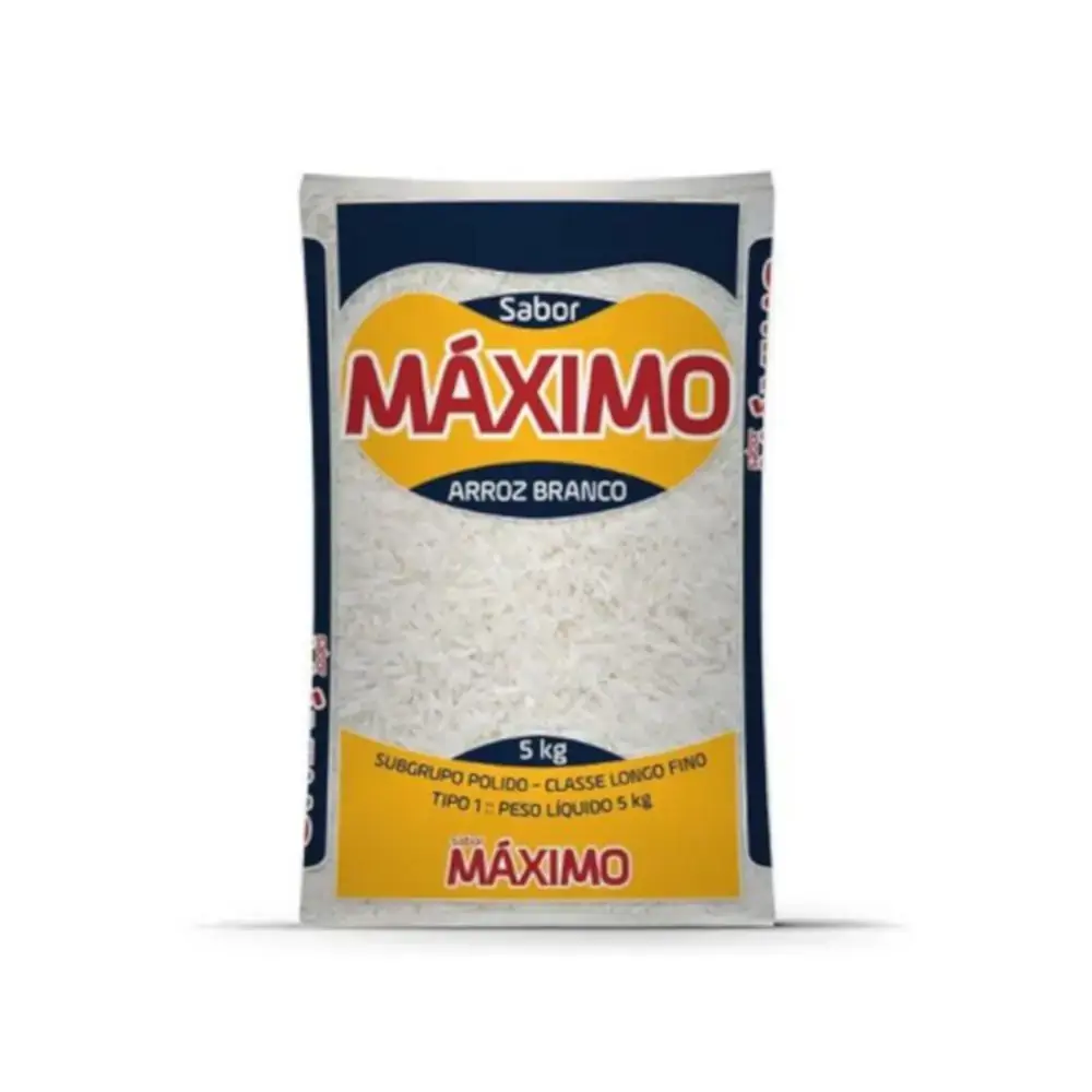 Arroz S. Máximo Beneficiado Branco Longo Fino Tipo 1 5kg