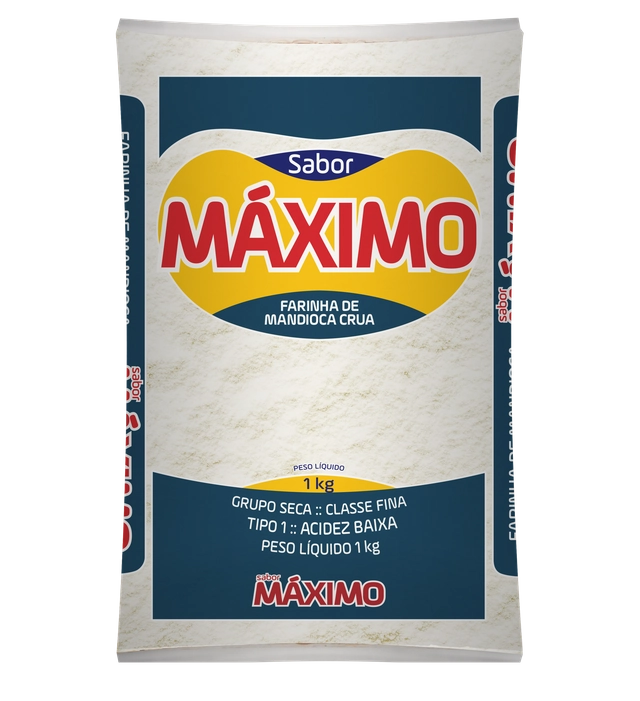 Farinha De Mandioca Crua S. Máximo Tipo 1 1kg