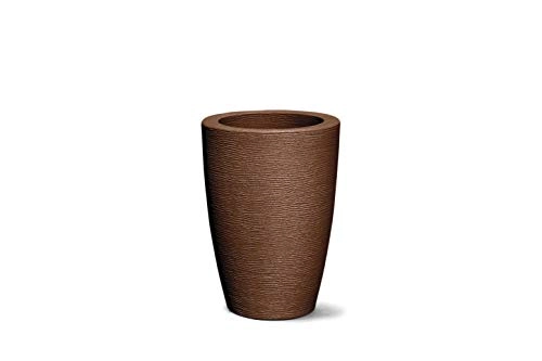 Vaso Grafiato Conico 38cm Ferrugem