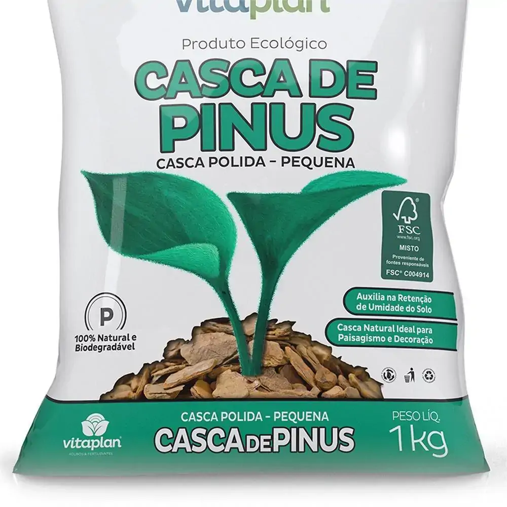 Casca De Pinus Nutriplan Pol.pequen 1kg