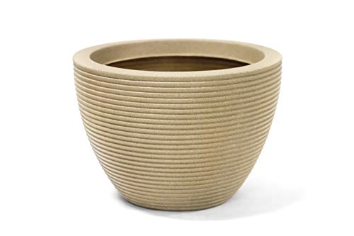 Vaso Riscatto Oval Baixo 30 Areia