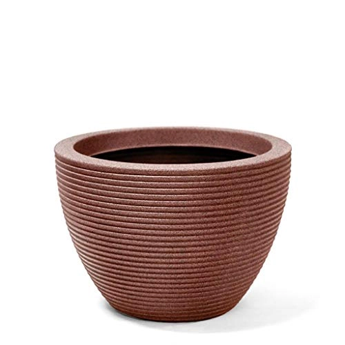 Vaso Riscatto Oval Baixo 30 Ferrugem