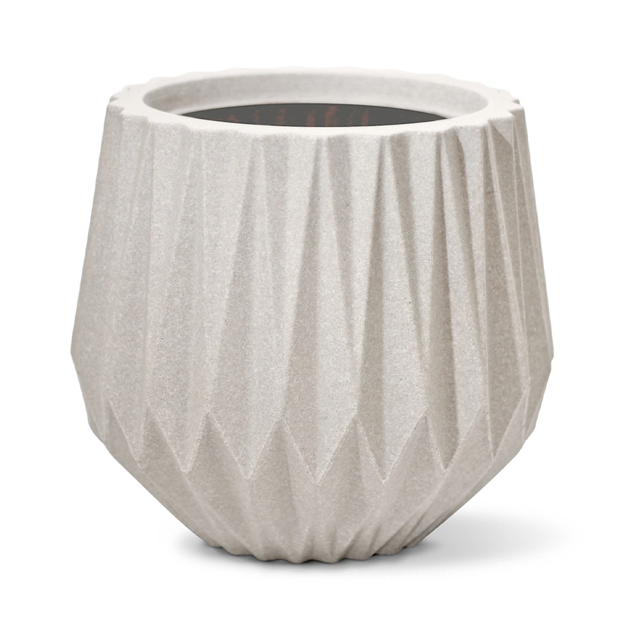 Vaso Origame Redondo Cimento 22 7303001 Nutriplan