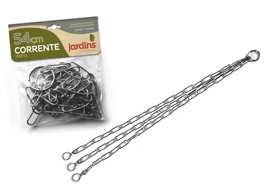 Corrente Metal Encartelada Preto 54cm 6200402 2 Nutriplan