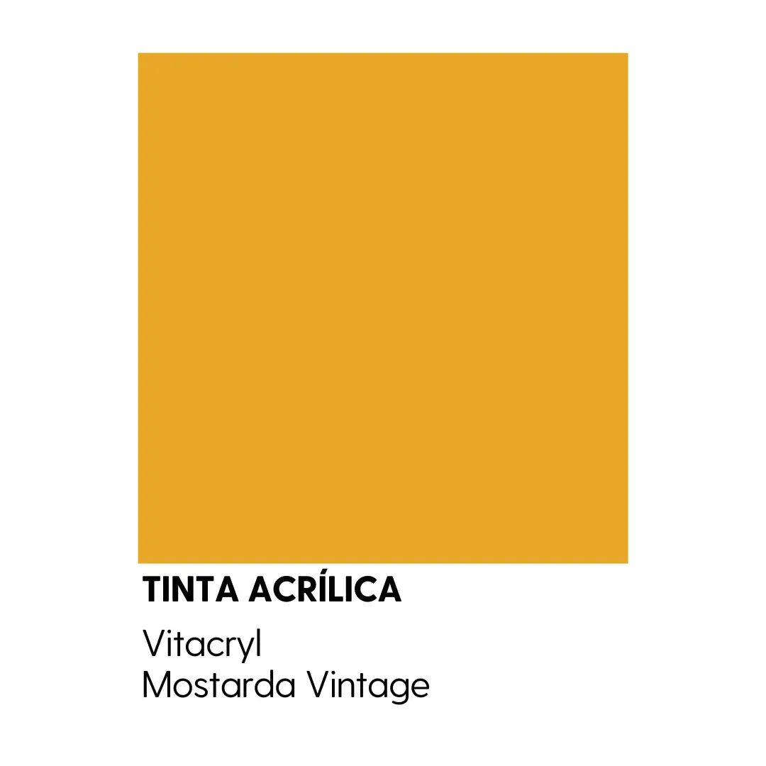 Tinta Emborrachada Acetinada Amarelos - Mostarda Vintage - 3 6 Lts