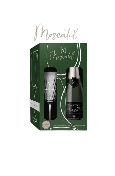 Kit Espumante Bco Manosso Moscatel 750ml C/1 Taca