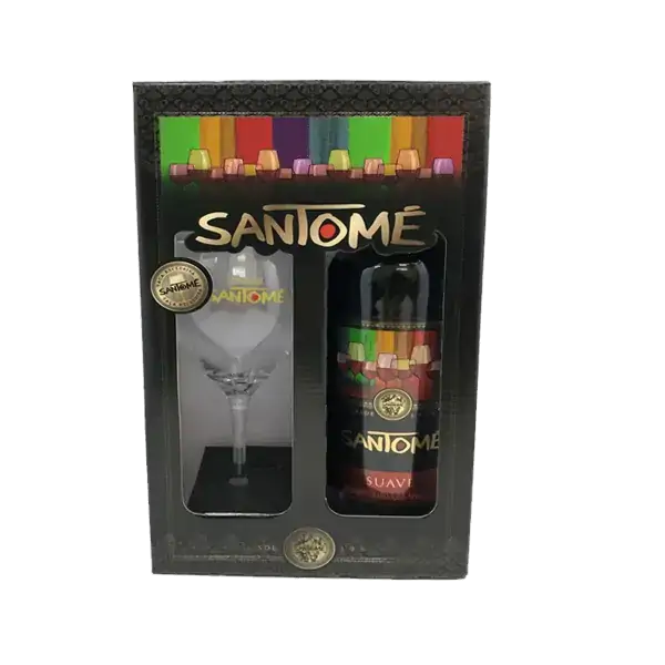 Kit Vinho Santome Tinto Suave 750ml C/taca