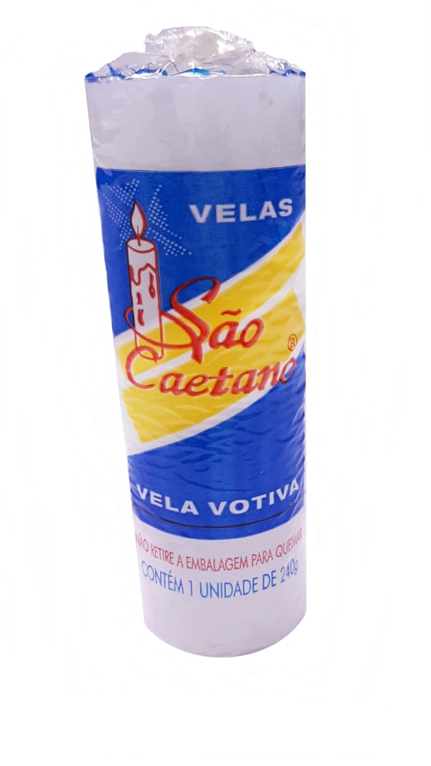 Vela Sao Caetano Votiva Branca
