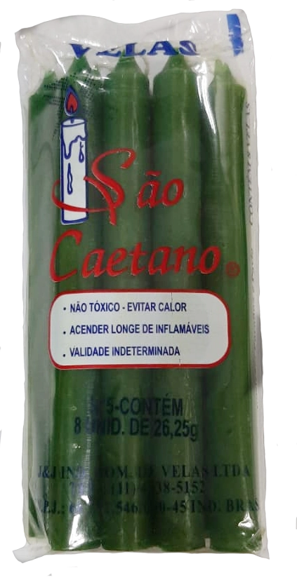 Vela Sao Caetano Colorida Maco Verde