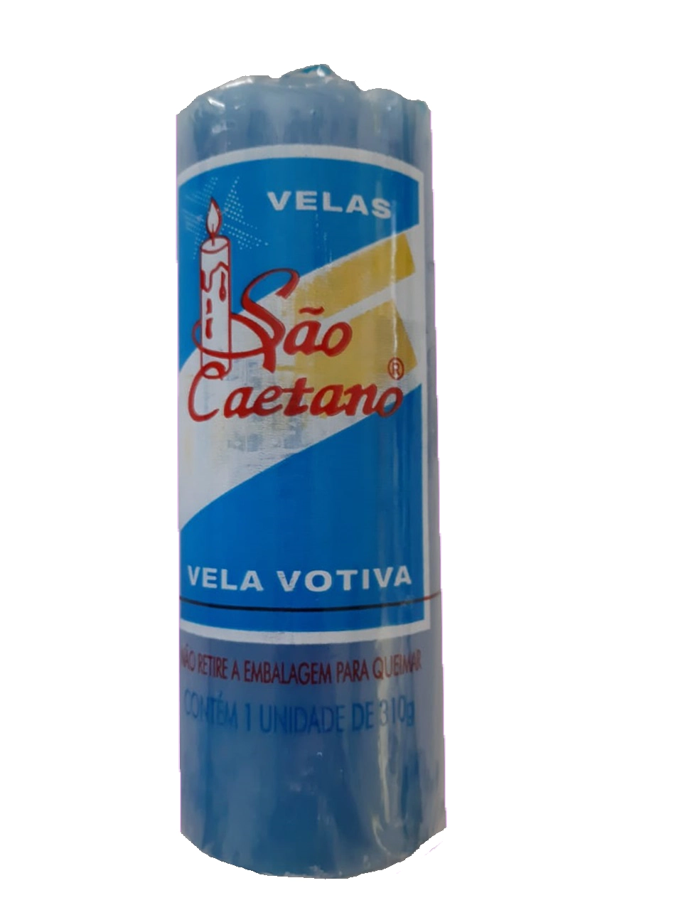 Vela Sao Caetano Votiva Azul