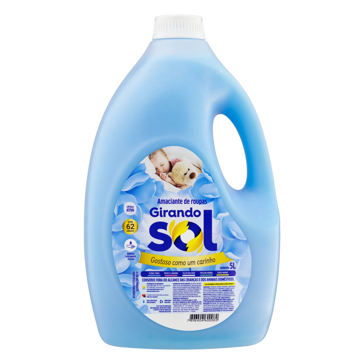 Amaciante De Roupa Diluído Floral Paris Girando Sol Galão 5l