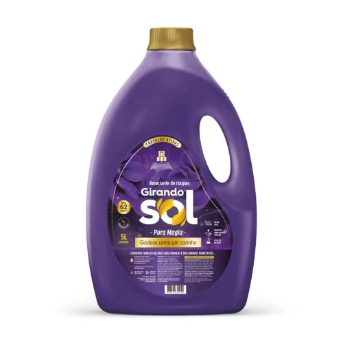 Amaciante De Roupa Diluído Pura Magia Girando Sol Galão 5l
