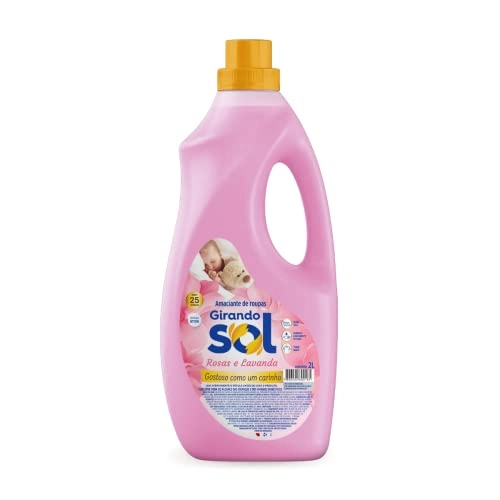 Amaciante De Roupa Diluído Rosas E Lavanda Girando Sol Frasco 2l