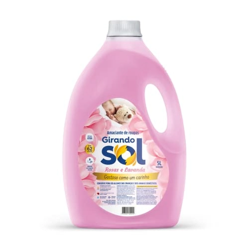 Amaciante De Roupa Diluído Rosas E Lavanda Girando Sol Galão 5l