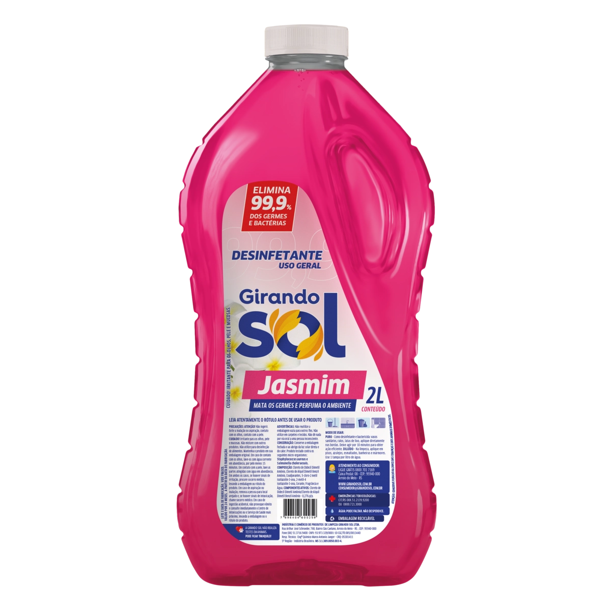 Desinfetante Jasmim Girando Sol Frasco 2l