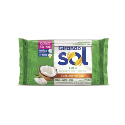 Sabão Barra Multiuso Coco Girando Sol Flow Pack 200g