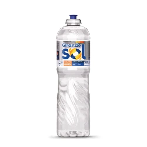 Lava Louças Líquido Natural Girando Sol Squeeze 500ml