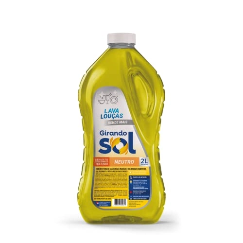 Lava Louças Líquido Neutro Girando Sol Frasco 2l