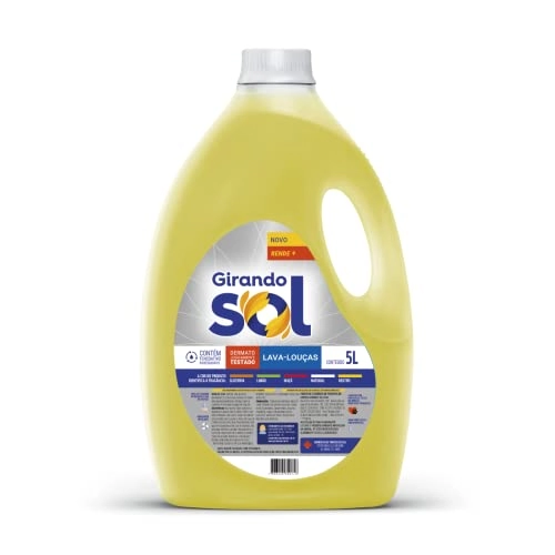 Lava Louças Líquido Neutro Girando Sol Galão 5l