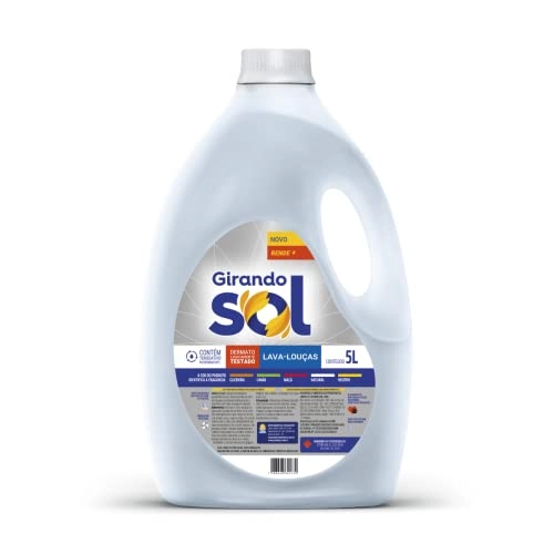 Lava Louças Líquido Natural Girando Sol Galão 5l