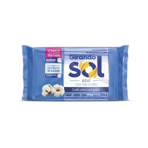 Sabão Barra Multiuso Azul Girando Sol Flow Pack 200g