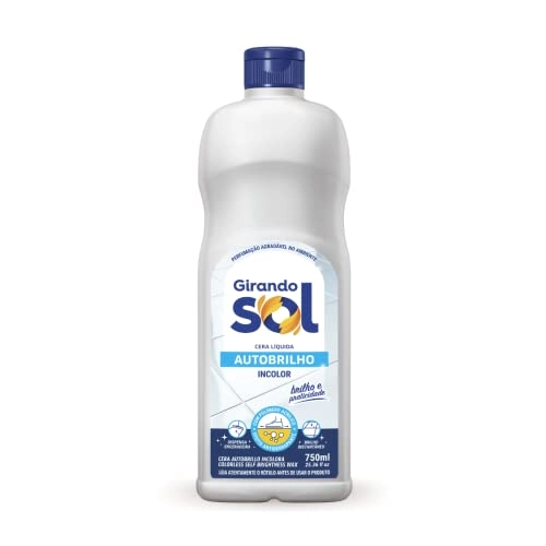 Cera Líquida Autobrilho Incolor Girando Sol Squeeze 750ml