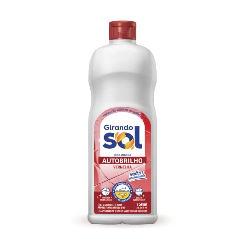 Cera Líquida Autobrilho Vermelha Girando Sol Squeeze 750ml