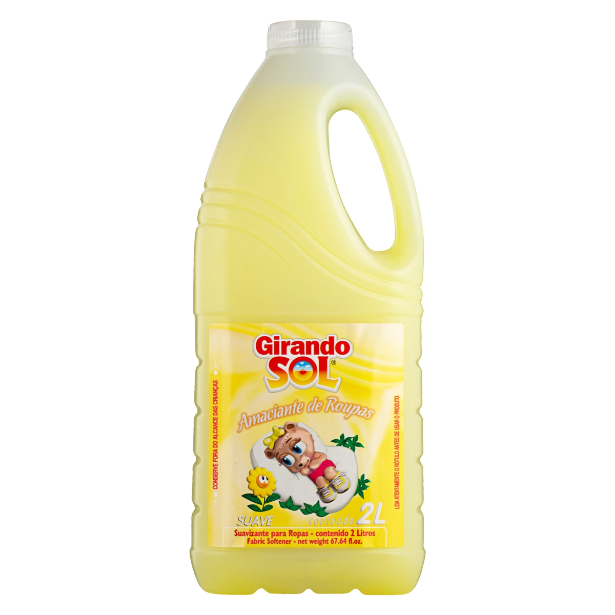 Amaciante De Roupa Diluído Suave Girando Sol Frasco 2l