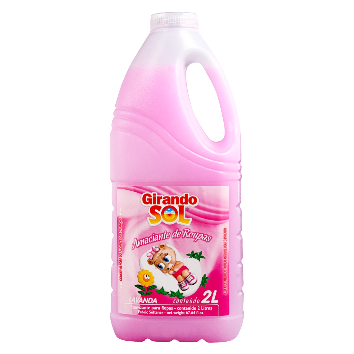 Amaciante De Roupa Diluído Lavanda Girando Sol Frasco 2l