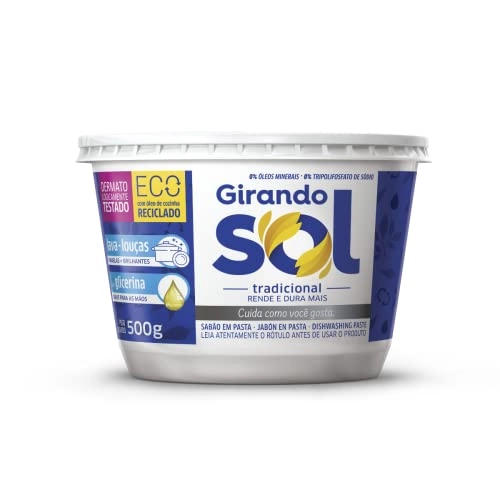 Sabão Em Pasta Tradicional Girando Sol Pote 500g