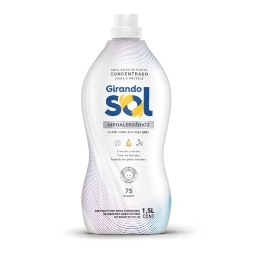 Amaciante De Roupa Concentrado Hipoalergênico Girando Sol Frasco 1,5l