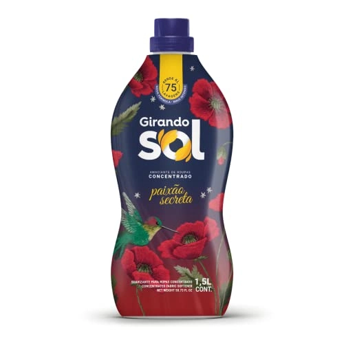 Amaciante De Roupa Concentrado Paixão Secreta Girando Sol Frasco 1,5l