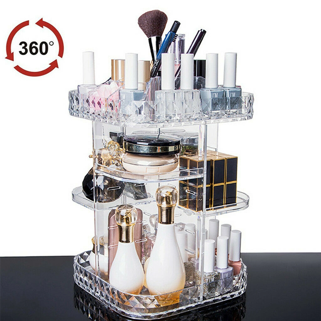 Organizador Porta Maquiagem Cosméticos Grande Em Acrílico